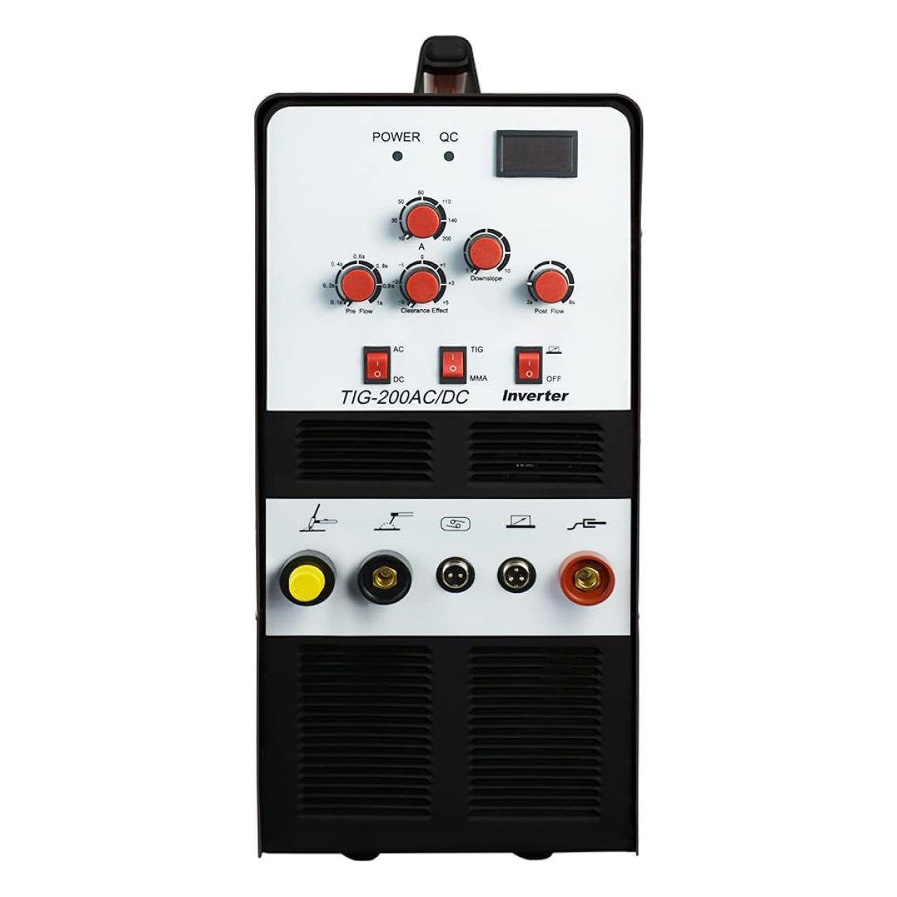 LOTOS TIG200ACDC 200A AC/DC Aluminum TIG Welder with DC Stick/Arc Welder, Square Wave Inverter with Foot Pedal and Argon Regulator 110/220V Dual Voltage Brown - LOTOS Plasma Cutters & Welders