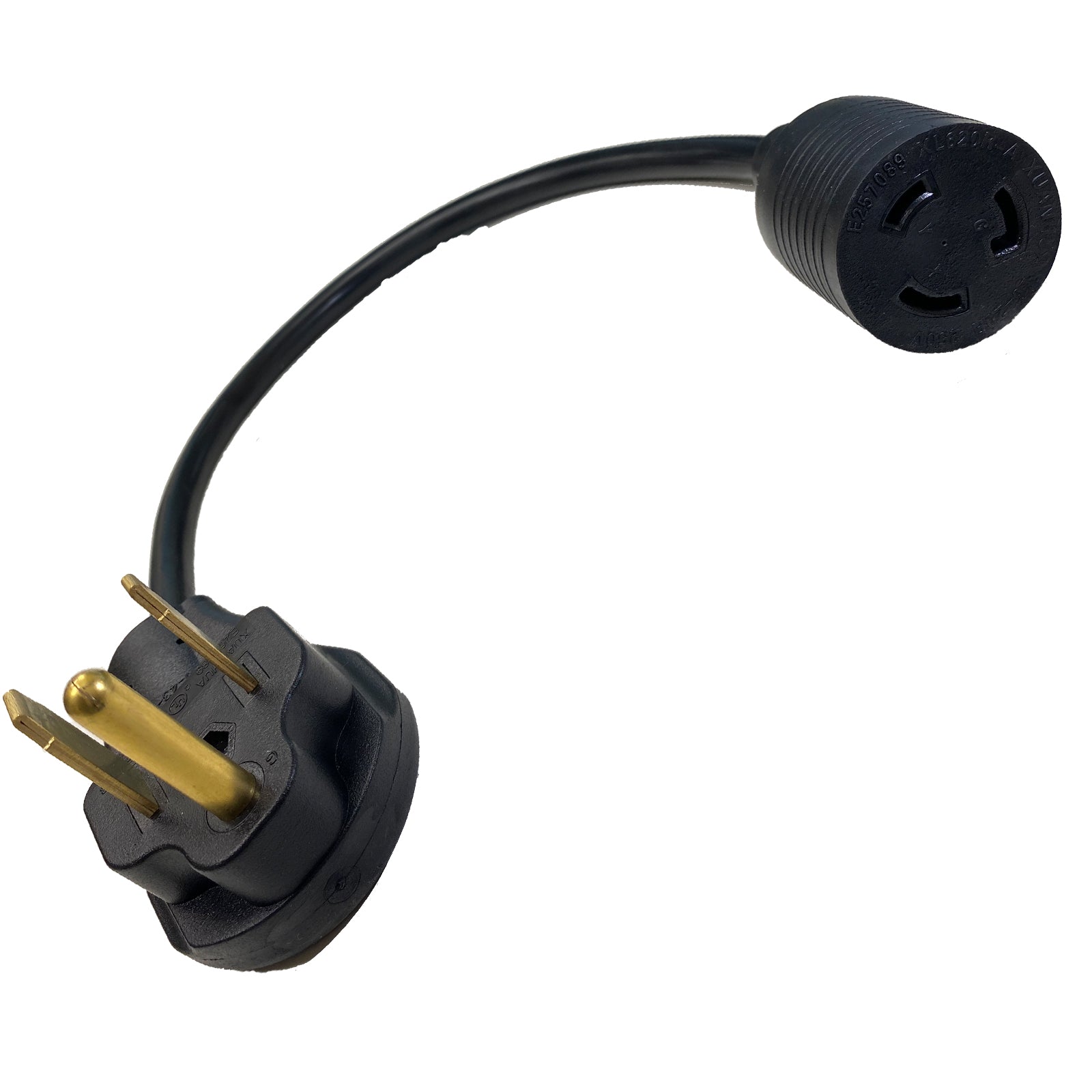 Lotos PT05 NEMA 6-50P Male to Locking L6-30R Female, 30A-50A, 250V, Adapter Cord, 16 inch - LOTOS Plasma Cutters & Welders