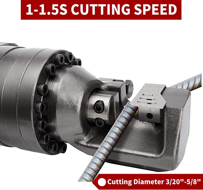 Lotos RC16A Electric Rebar Cutter 1000W Portable Hydraulic Electric Rebar Cut 5/8" 16mm #5 Rebar within 2 Seconds, 110V - LOTOS Plasma Cutters & Welders