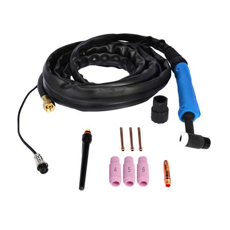 Lotos TT135 TIG Welding Torch 5 Pin Plug for RED Color Multi Process CT520, LTPDC2000D - LOTOS Plasma Cutters & Welders