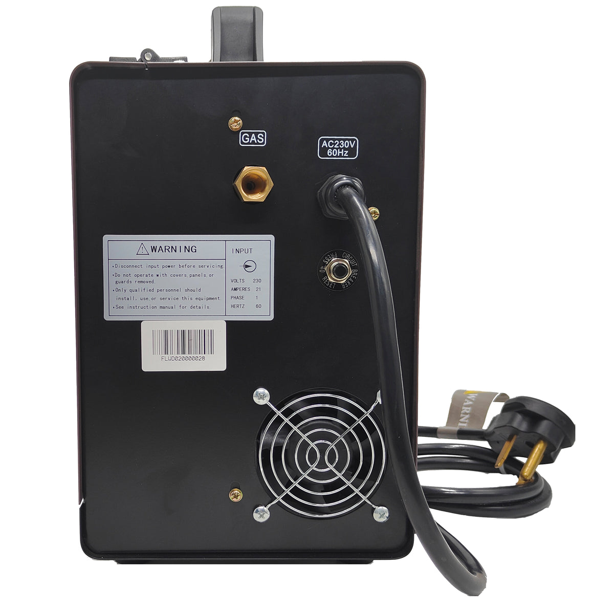 LOTOS MIG175 175A Mig Welder with Aluminum Spool Gun, Auto MIG Synergistic Setting & Voltage Fine Tuning, Gas MIG, Aluminum Spool MIG & Gasless Flux Core MIG Welding, MIG Wire Welder Brown, 240V - LOTOS Plasma Cutters & Welders