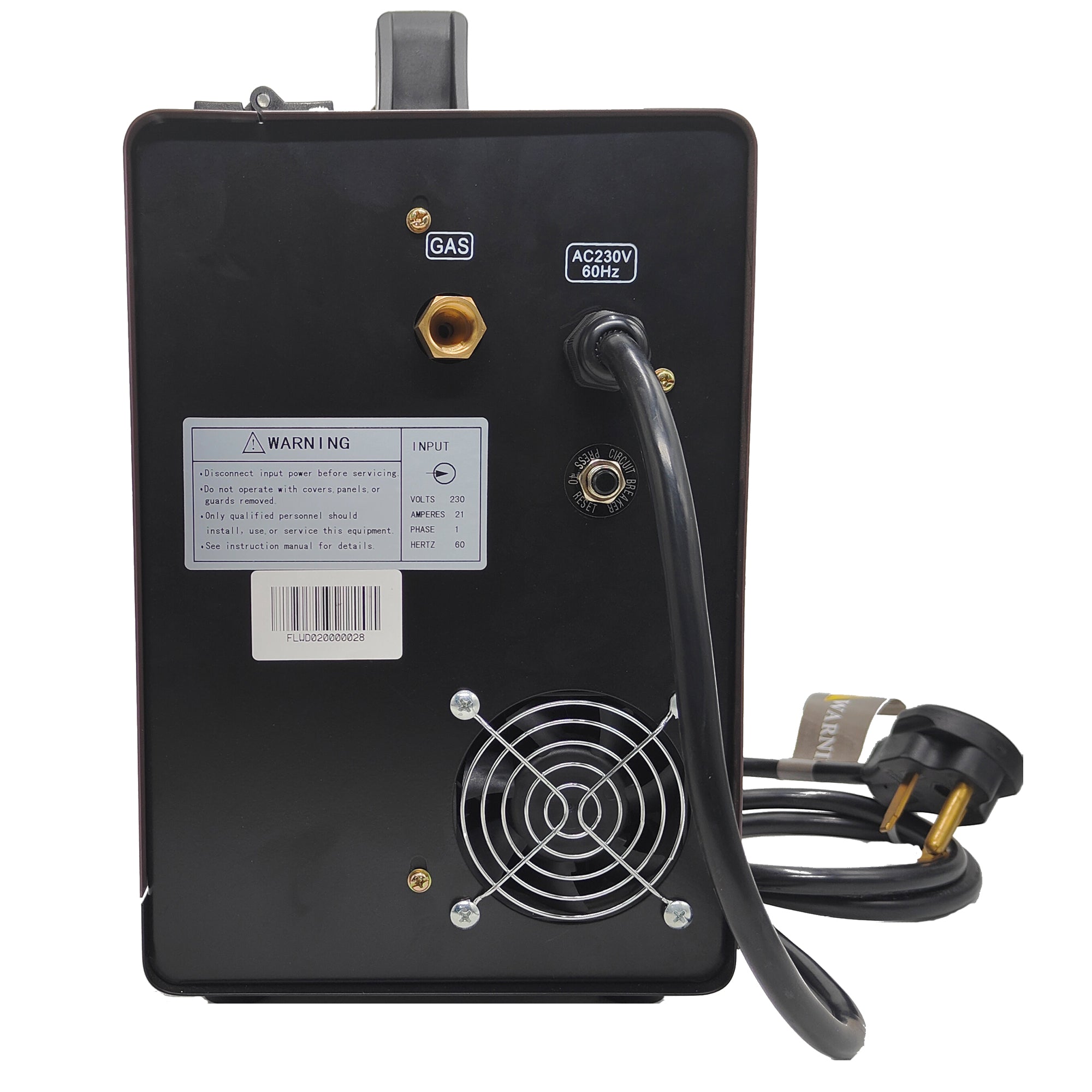 LOTOS MIG175 175A Mig Welder with Aluminum Spool Gun, Auto MIG Synergistic Setting & Voltage Fine Tuning, Gas MIG, Aluminum Spool MIG & Gasless Flux Core MIG Welding, MIG Wire Welder Brown, 240V - LOTOS Plasma Cutters & Welders