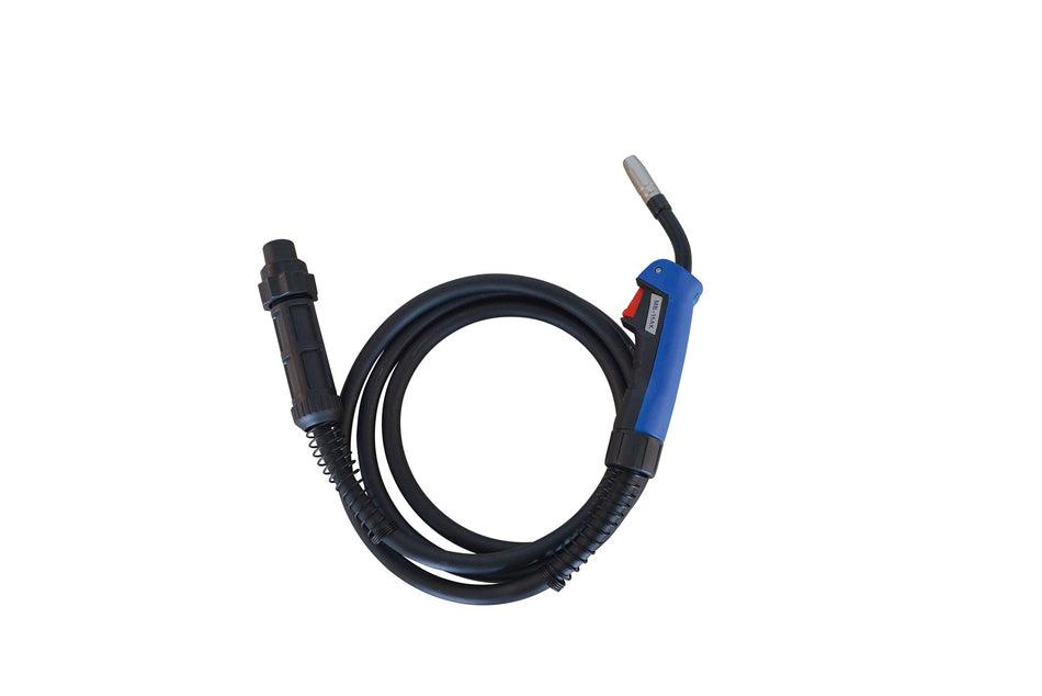 LOTOS NMT104 10-Foot MIG Welding Torch Gun with Central Euro Connector for MIG180, MIG180SP, MIG225, MIG225SP Welders
