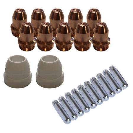 LOTOS LCS22 PLASMA CUTTER CONSUMABLES SETS FOR BROWN COLOR LT5000D AND BROWN COLOR CT520D (22) - LOTOS Plasma Cutters & Welders
