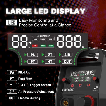 LOTOS LTP5800D 58A Plasma Cutter 5/8