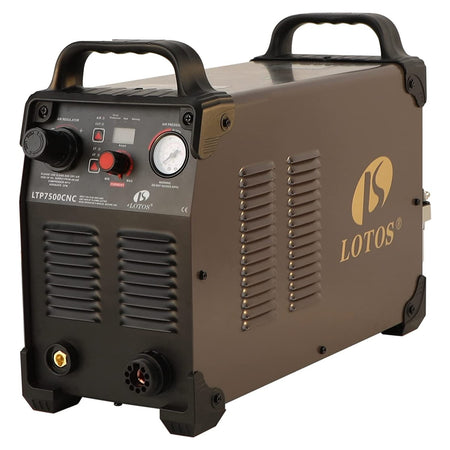 LOTOS LTP7500CNC Supreme  Non-Touch Pilot Arc CNC Enabled Digital Plasma Cutter, Support THC Torch Height, 220~250V, 1 inch Clean Cut, Brown - LOTOS Plasma Cutters & Welders