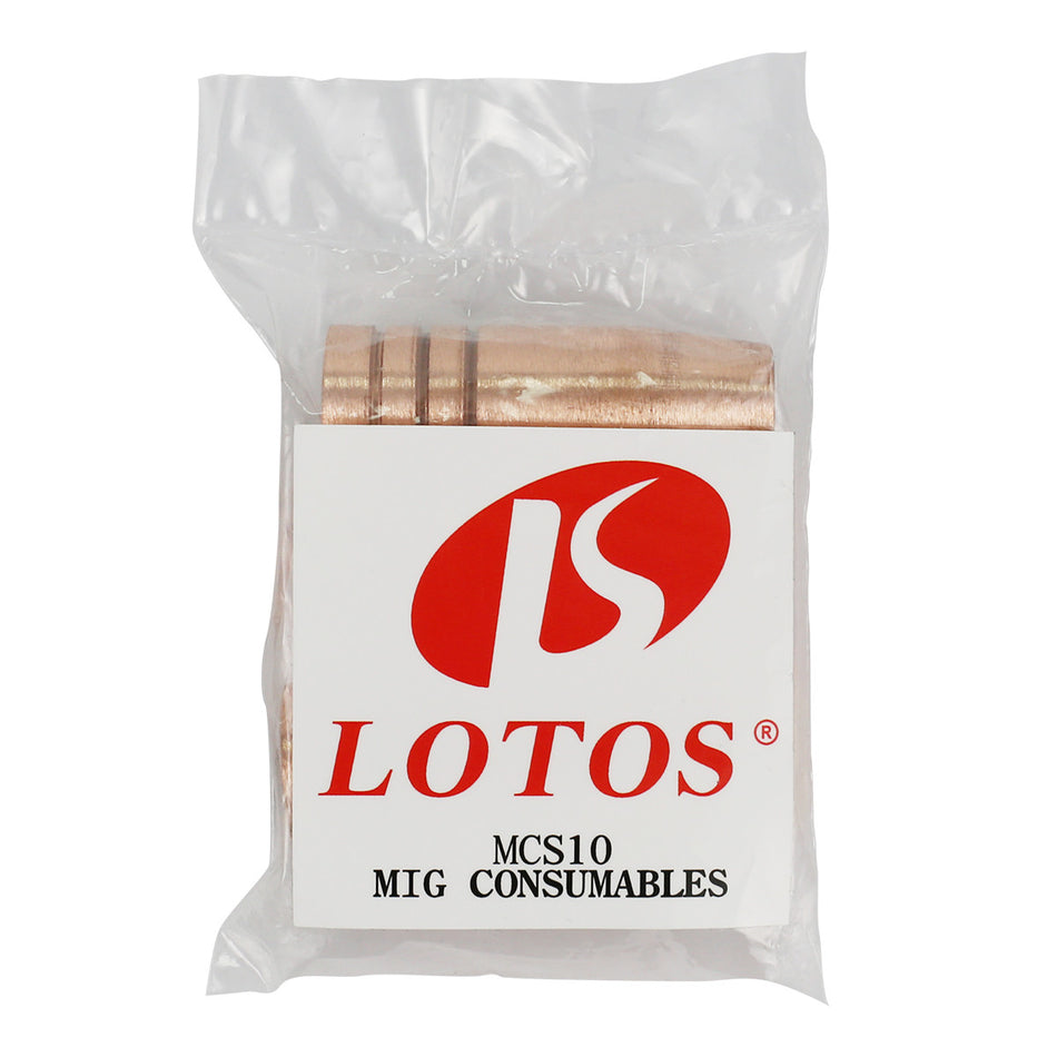 LOTOS MCS10 MIG Torch Consumables 10pc Nozzles and Tips  for MIG175 and MIG140