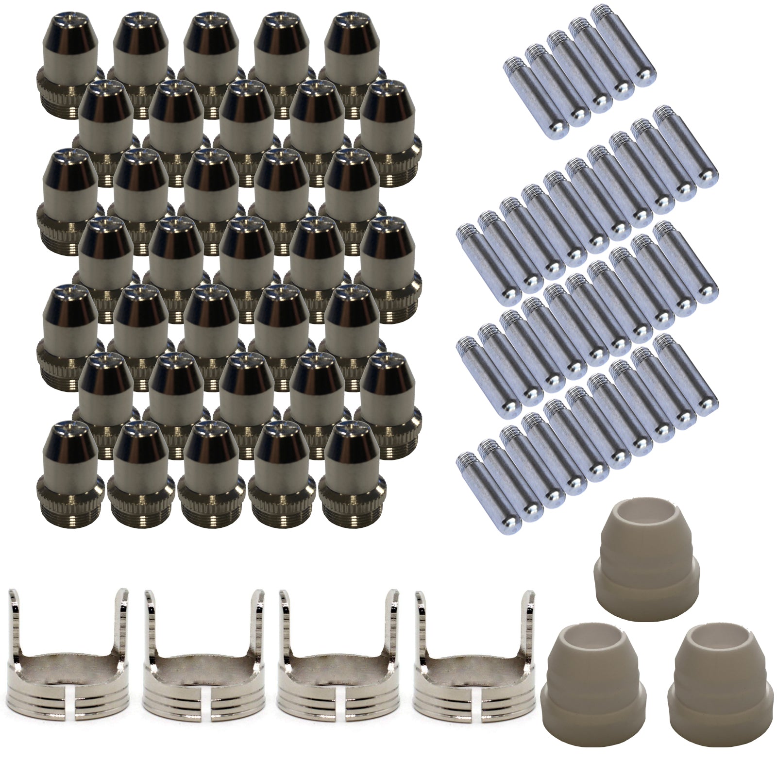 LOTOS PCON90 Plasma Cutter Consumables Kit - 35 Nozzles, 35 Electrodes, 20 Cups For LTP5000D/6000