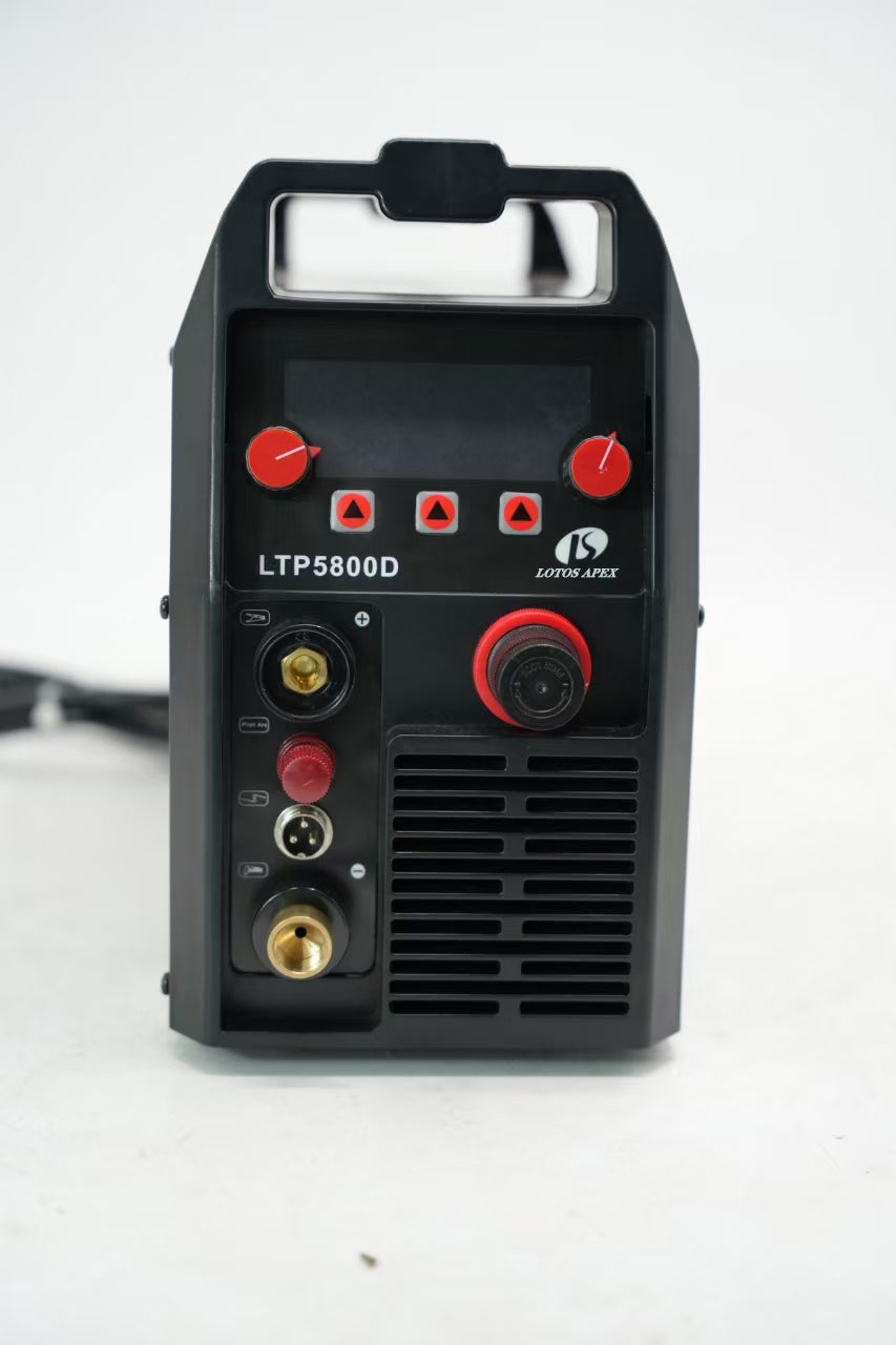 LOTOS Apex LTP5800D 58A Plasma Cutter 5/8" 16mm Clean Cut 3/4" 20mm Severance Cut, 15% Boost Cutting Speed, Non-Touch Pilot Arc Plasma Metal Cut Machine, Plasma Cutting Equipment, Dual Voltage 110V 220V